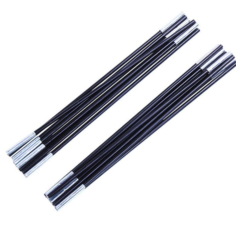 2Pcs Black Camping Tent Poles Fiberglass Tent Pole Replacement Kit Awning Setup