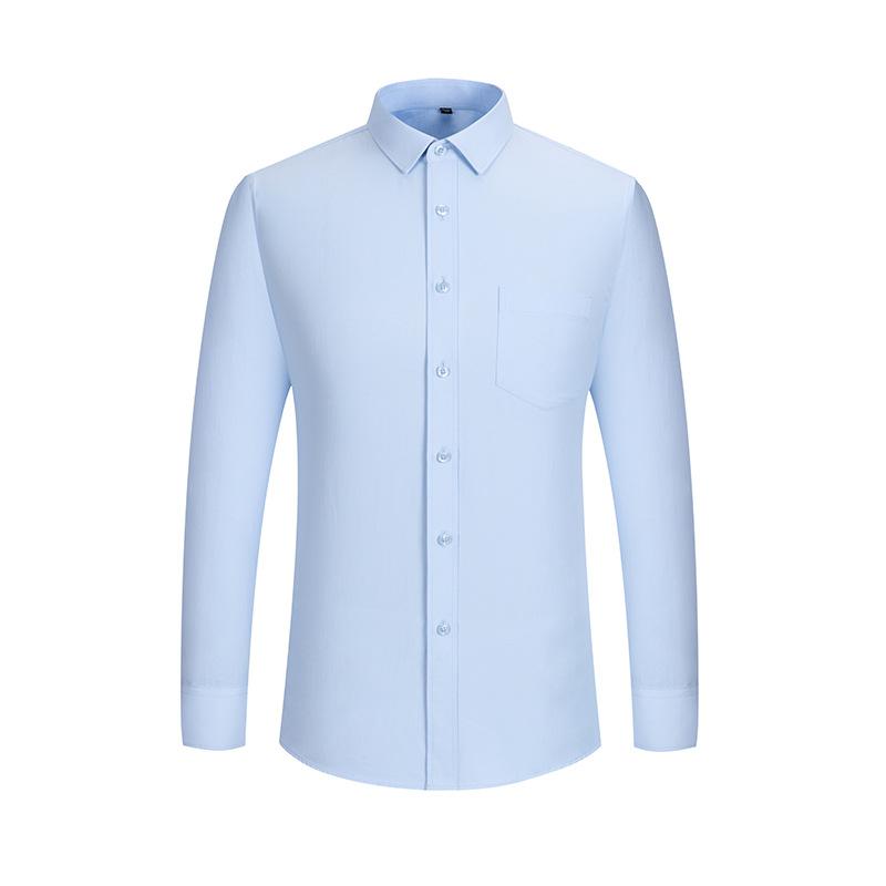 4XL Classic Stripes Solid Color Work Blue Black Plain White Shirt for Men Short Sleeve Shirts for Men 3XL Business Office Pocket