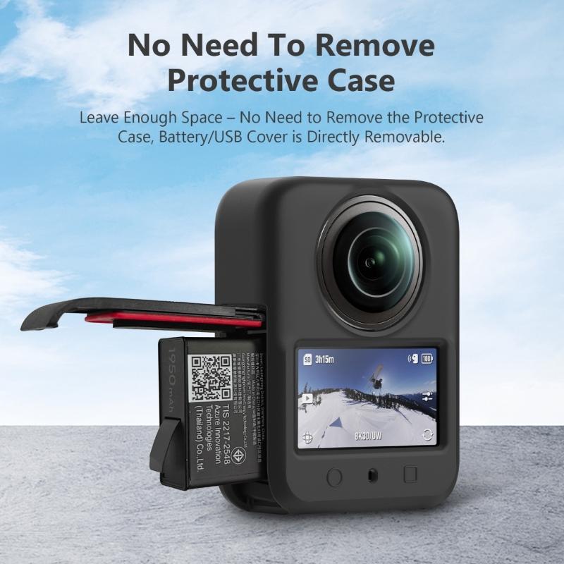 Silicone Protective Case Cover for 360 Action Camera Protector Housing Skin Sleeve Camera Protector Bumper Soft Cover