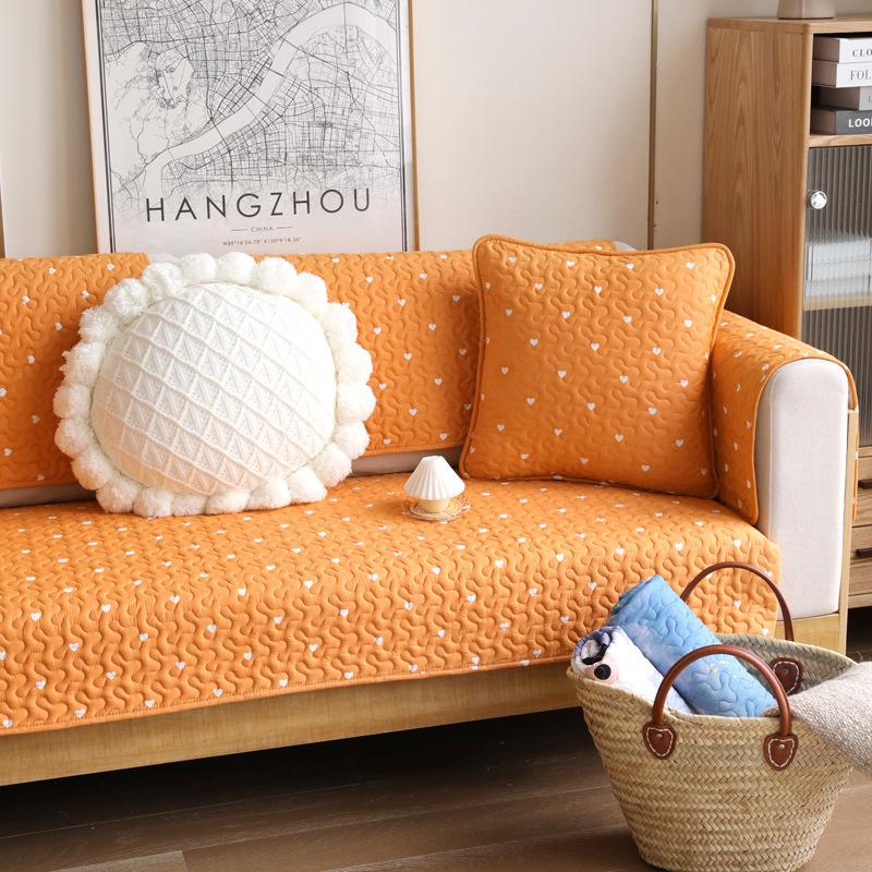 Xiaotiantian Kleine Frische Sofakissen Baumwollstoff Rutschfeste Sofabezugskissen für Alle Jahreszeiten