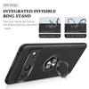 Google Pixel 7/7A Frosted Phone Case with Magnetic Car Holder, Drop-Proof, PRO Ring Design.