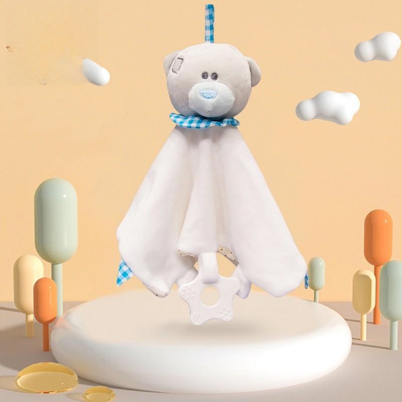 Baby Animal Plush Toy With Chewing Texture For Newborn Sleep And Comfort