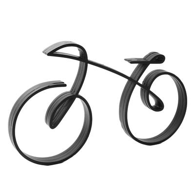 Scultura Artistica Bicicletta Ferro Stile Minimalista con Struttura in Filo Elegante Scultura di Bicicletta per Ciclismo