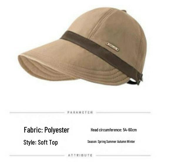 

Солнцезащитная шляпа в стиле Хепберн для женщин - Универсальная и повседневная, бейсболка для большой головы