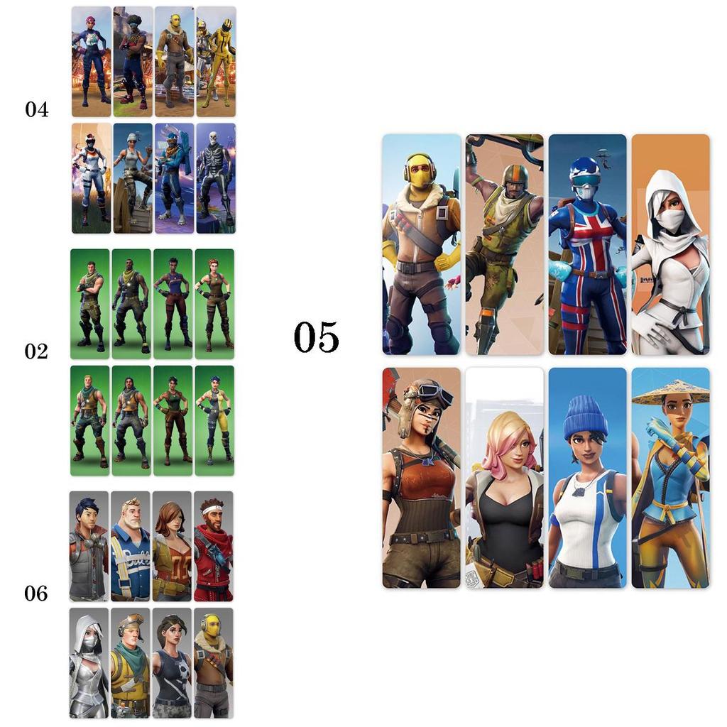 Fortnite 8pcs Bookmarks Kids Gift Present Perfect Party Bags Royale Battle