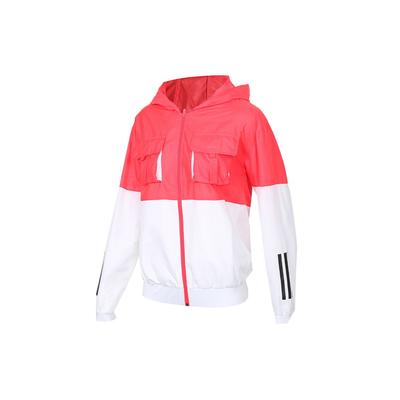 Giacca Casual Neo Retro con Cappuccio e Zip a Maniche Lunghe da Donna Giacche Rosa DW8326