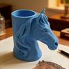 Portapenne a Testa di Cavallo Stampato in 3D Organizzatore da Scrivania Pratico per Matite Pennarelli Decorazione Creativa per Ufficio Casa Regalo Unico per Studenti