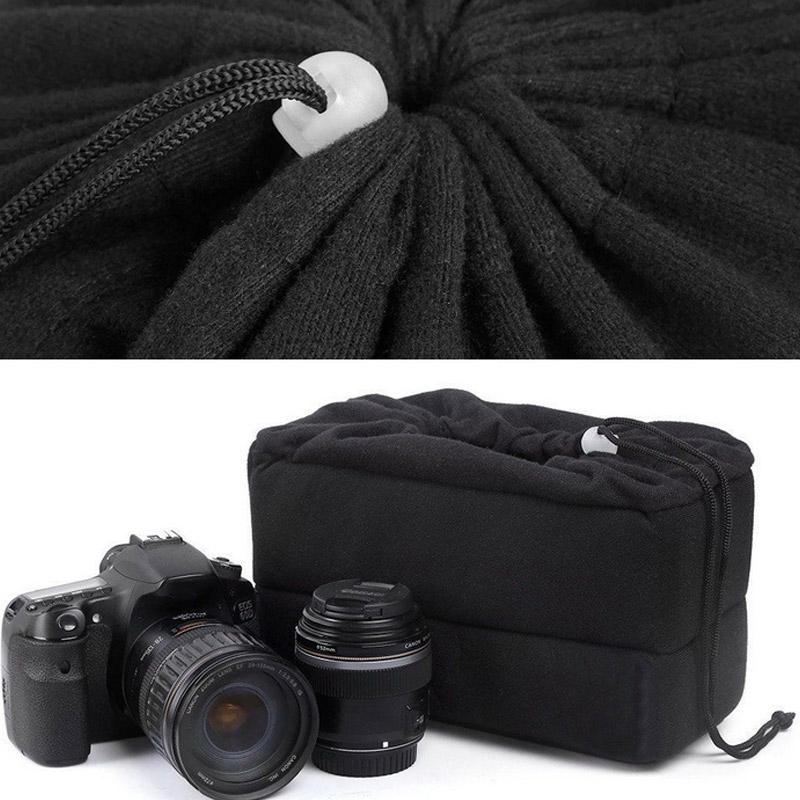 New Shockproof DSLR SLR Camera Bag Partition Padded Velvet Insert Protection Case