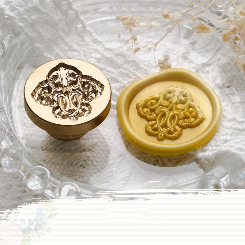 Kreativer Stempelkopf für Pflanzenblumen, für Handkontoumschläge, Feuerlack-Siegelstempelkopf