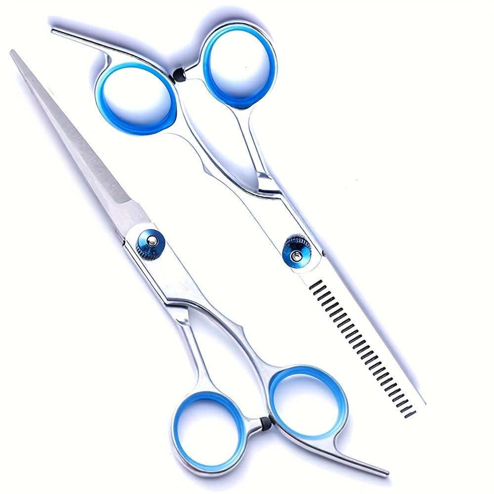 Professional Stainless Steel Haircut Scissors - Texturizing & Thinning Shears for Barbers, Salons & Home Use - Ideal for All Hair Types