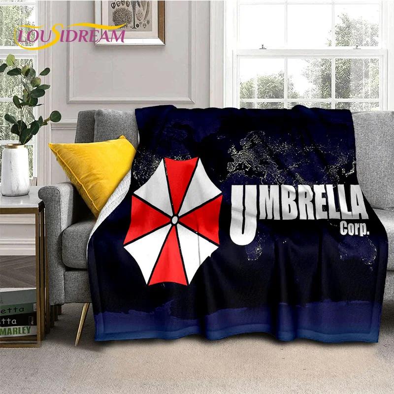 Horror Games R-Resident Evil Soft Flannel Blanket for Beds Bedroom Sofa Picnic,Throw Blanket for Cover Outdoor Leisure Nap Gift