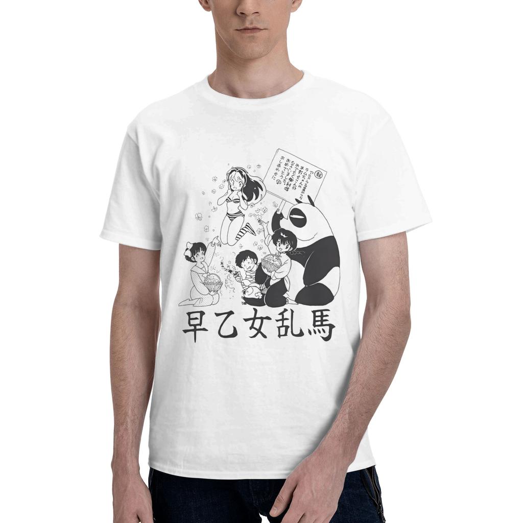 Ranma Saotome Anime Panda Manga Men Women's T Shirt  Casual Tee Shirt Short Sleeve T-Shirts 100% Cotton New Arrival Clothes