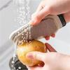 Double Sided Kitchen Cleaning Brush,Anti Slip Heat-Resistant for Hot Bowl Handling, Fruits Vegetables Cleaning and Peeling