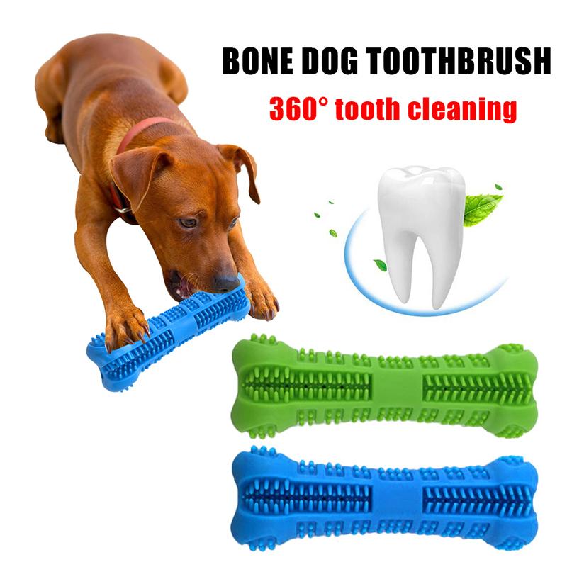 Buy Pet Dog Toothbrush Chew Toy Doggy Brush Stick Soft Rubber Teeth