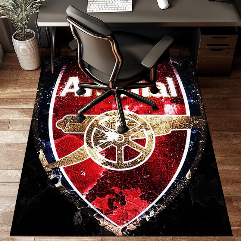 Arsenal Football Club Crest Rug Game Carpet, Floor Mat for Bedroom Living Room Entryway Rug, Home Decor Idea Gift for Christmas birthday