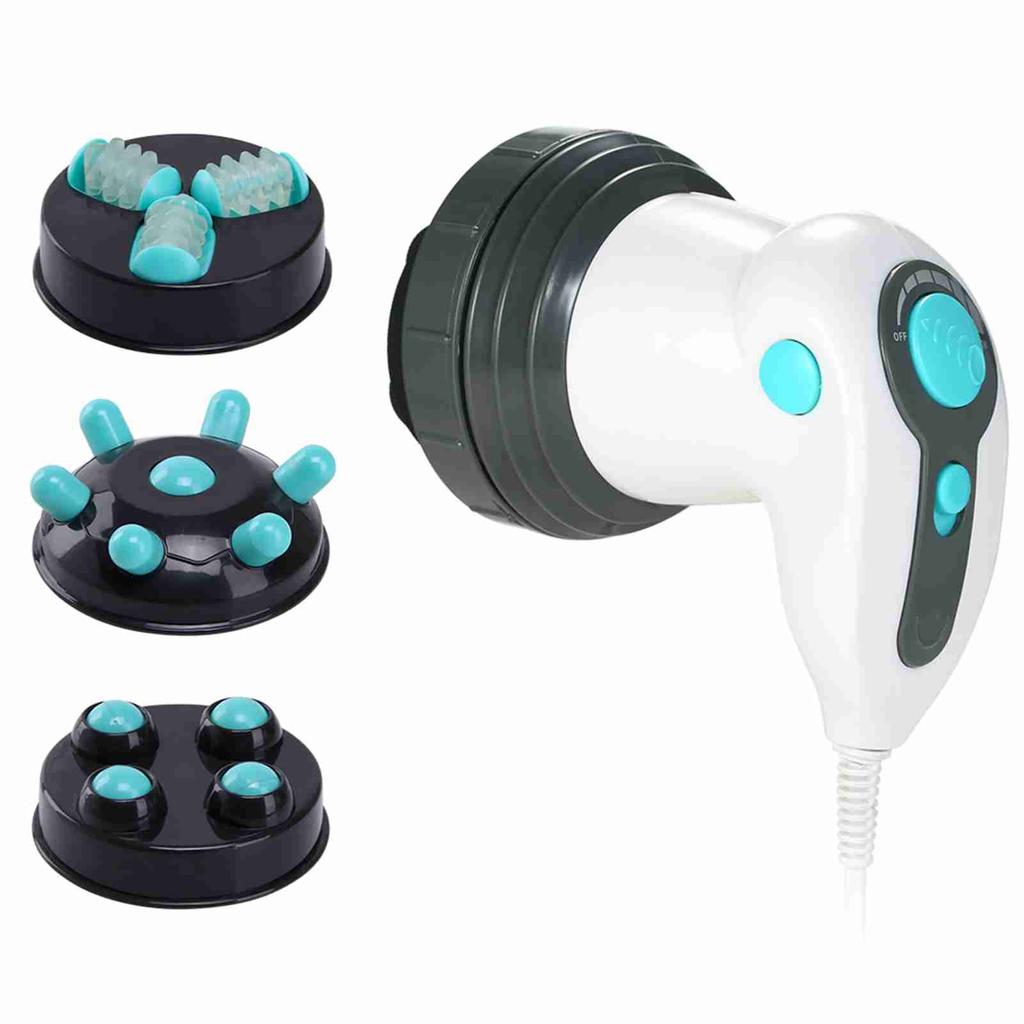 Multifunctional Body   Cellulite Remover Muscle Massage Detachable Body Slimming Massager with 3 Massage Head for Shoulder Neck Arms Hips