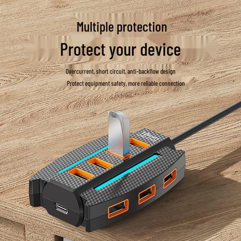 One-Drag-Ten Multi-Port USB Hub Expansion Dock for Laptops