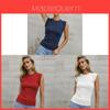 Streetwear Knit Sleeveless Tank Top For Women With High Elasticity Summer 2025