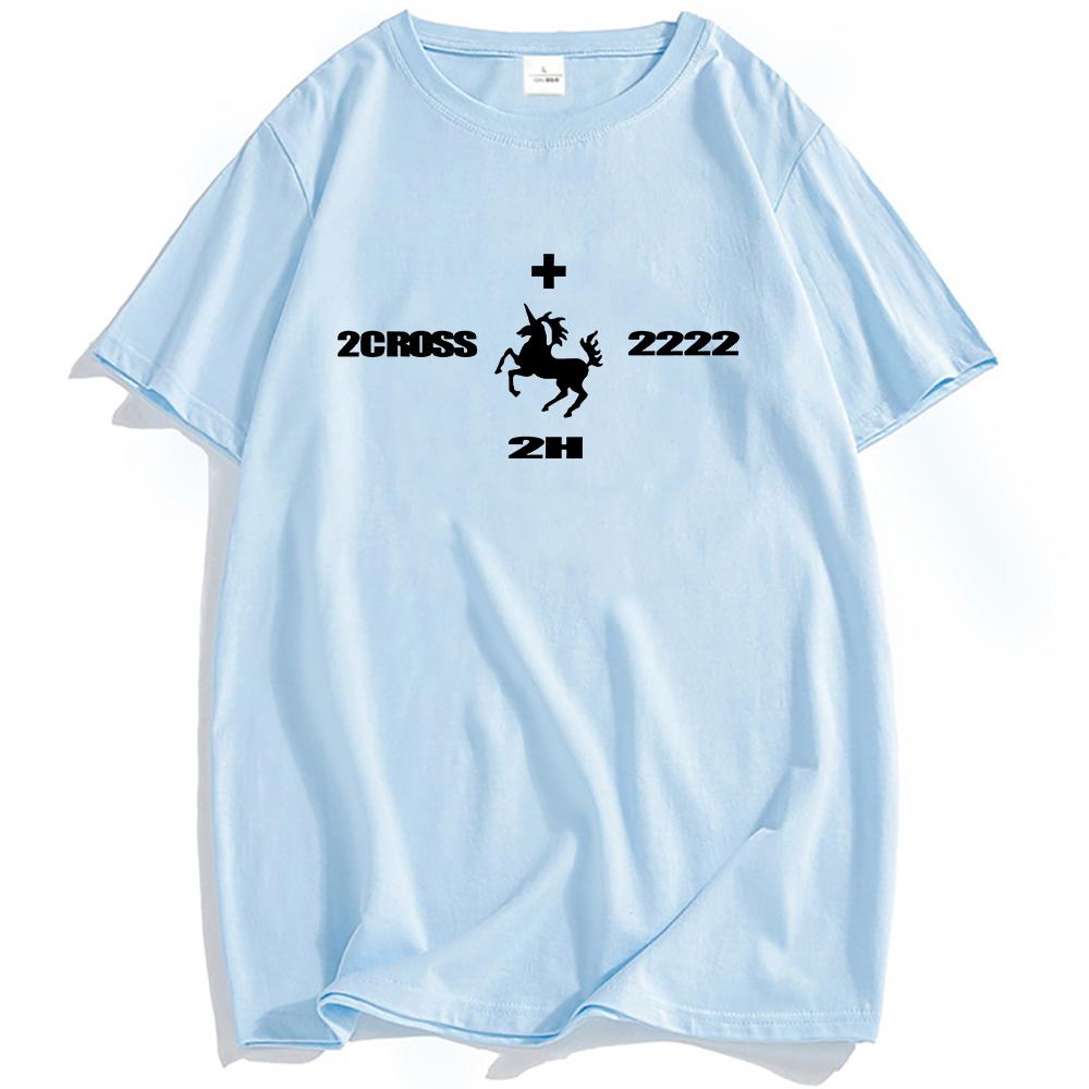 2hollis Rapper Grunge Unisex Streetwear Summer Short Sleeve T-shirt Loose Hip Hop T Shirt O-neck Fashion Men Women Tshirts