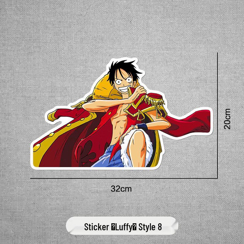 One Piece Anime Stickers: Luffy, Pirate Ship, Sanji Car Scratch Covers