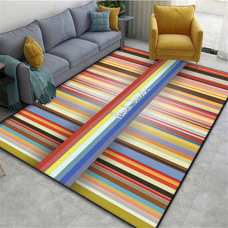 London Fashion P-Paul Smith Printed Floor Mat Carpet 15 Sizes Living Room Bedroom Bedside Sill Bathroom Floor Mat Home Decor