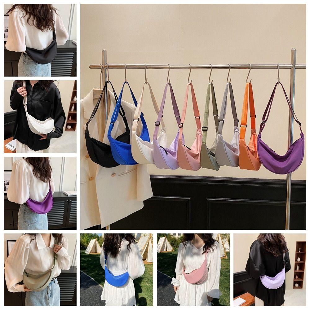 Chest Bag Oxford Cloth Handbag Cloth Nylon Shoulder Bag Lightweight Nylon Crossbody Bag Men