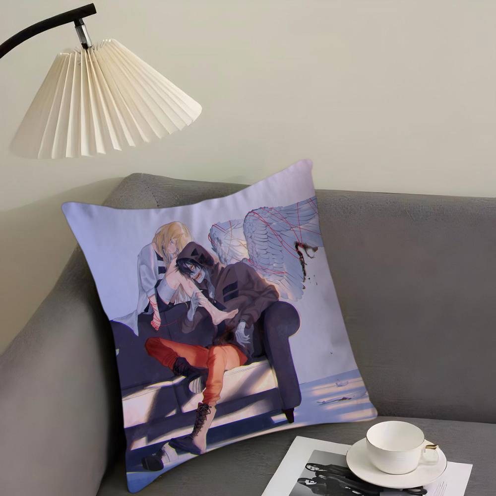 Мультфильм Анимация А-Ангелы С-Смерти Наволочка Чехол для подушки дивана Украшение дома Комнаты Детский подарок 16x16Inch