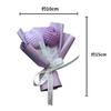 Hand Woven Puffs Crochet Flowers Hand-Knitted Gift for Lovers Mini Artificial Flower Mini Size Flower Bouquet Valentine's Day