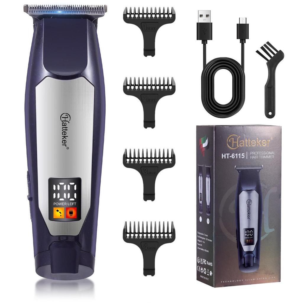 Hair Clipper Rechargeable Haircut Machine Cordless Digital Display Hair Cutting Machine Professional Zero Cutting Machine