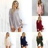T Sleeves Long Shirt Women Clothing Solid Color Round Neck Breathable Fashion