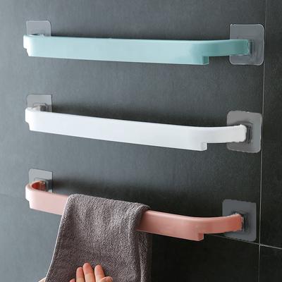 Portasciugamani da bagno senza foratura, asta singola da cucina, appendi straccio, asta portasciugamani, scaffale da bagno, asta per pantofole