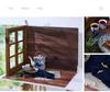 Solid Wood Window Photography Props: Indoor Scene and Background Board