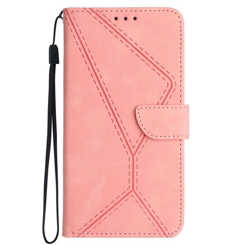 HT05 For Xiaomi Redmi 13C 4G/5G/13R 5G/Poco M6 5G/Poco C65 4G Leather Case Wallet Cover Imprinted Line
