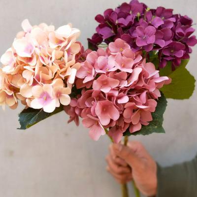 Artificial Hydrangea UV Resistant Fake Silk Flower Home Wedding Party Baby Shower Table Centerpiece Indoor Outdoor Faux Bloom Decoration