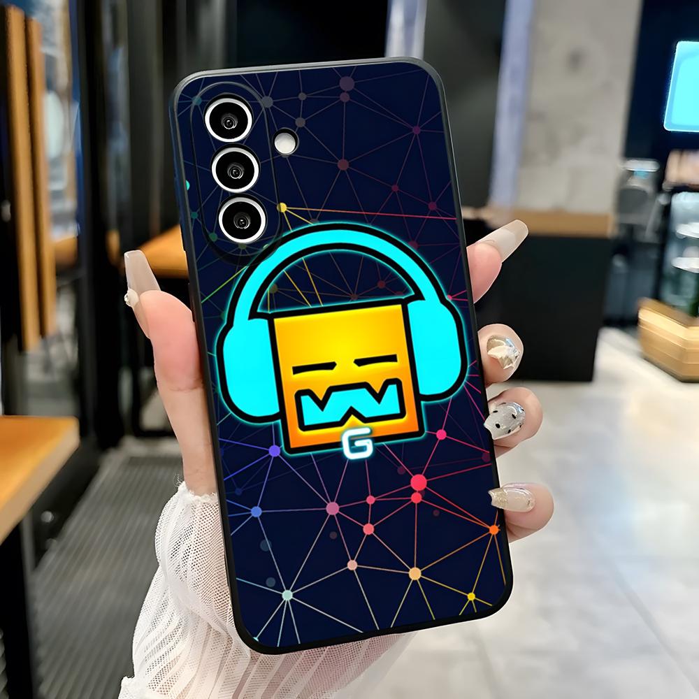 

Ігровий чохол для телефону G-Geometry Dash Для Samsung A25 A13 A33 5G A54 A36 A35 A56 A52 A14 Ударостійкий м який чохол Samsung A15