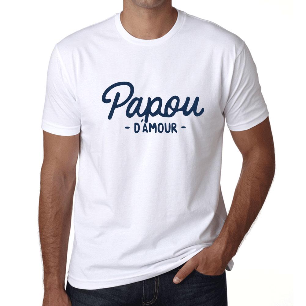 Ultrabasic T-shirt Homme Graphique Papou DAmour Marine Lettre