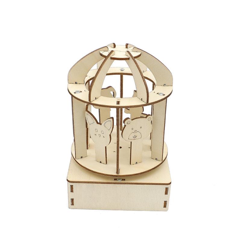 

Детская музыкальная шкатулка ручной сборки Материалы Сделай сам Научная карусель Музыка