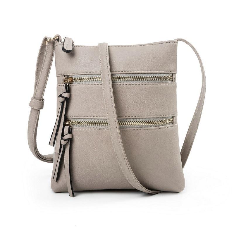 

Women PU Leather Shoulder Bag Strap Crossbody Bag Casual Small Handbag Pocket Ladies Designer Zipper Female Messenger Purse