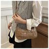 New Korean Style Underarm Bag for Women Soft Touch Faux Leather Shoulder Purse Minimalist Design Chic Handbag