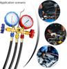 3PCS R410 Refrigerant AC Charging Hose 800-4000 PSI Working Pressure Fit HVAC Air Condition R134a R32 Refrigerant Manifold Gauge