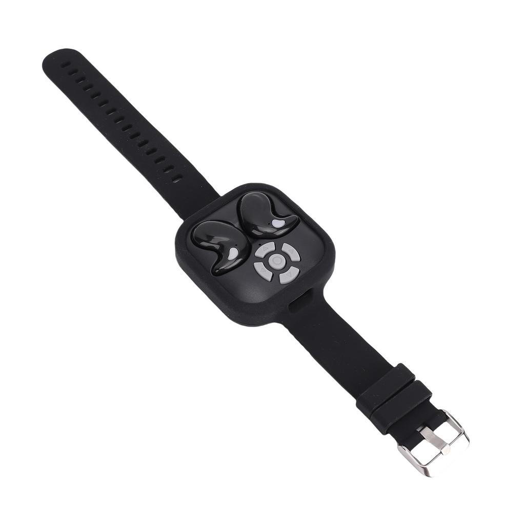 Wireless Earbud with Page Turner Camera Shutter Remote Control Watch Strap Bluetooth 5.4 Earphone Scrolling Remote for