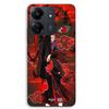 Phone Case - MANIACASE - Xiaomi Redmi 13C 4G - TPU Silicone - Itachi Uchiha (demon Slayer) - Black