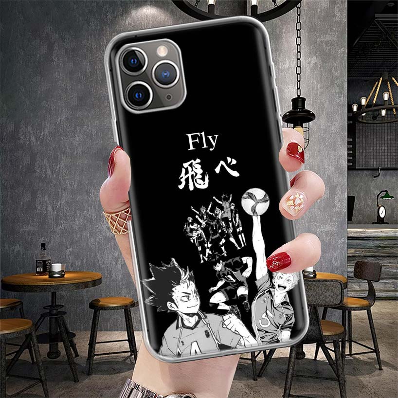Haikyuu Oya Volleyball Anime Soft Phone Case For IPhone 11 17 Air 16E 16 Pro Max 15 + 14 Plus 13 Mini 12 Apple 7 SE 8 Fundas Coq