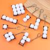 Relaxing Diy Keyboard Keychain Keycap Keys Button Finger Keyboard Cap 1/2/3/4/9Keys Relief Stress Clicker Toy Child Adult