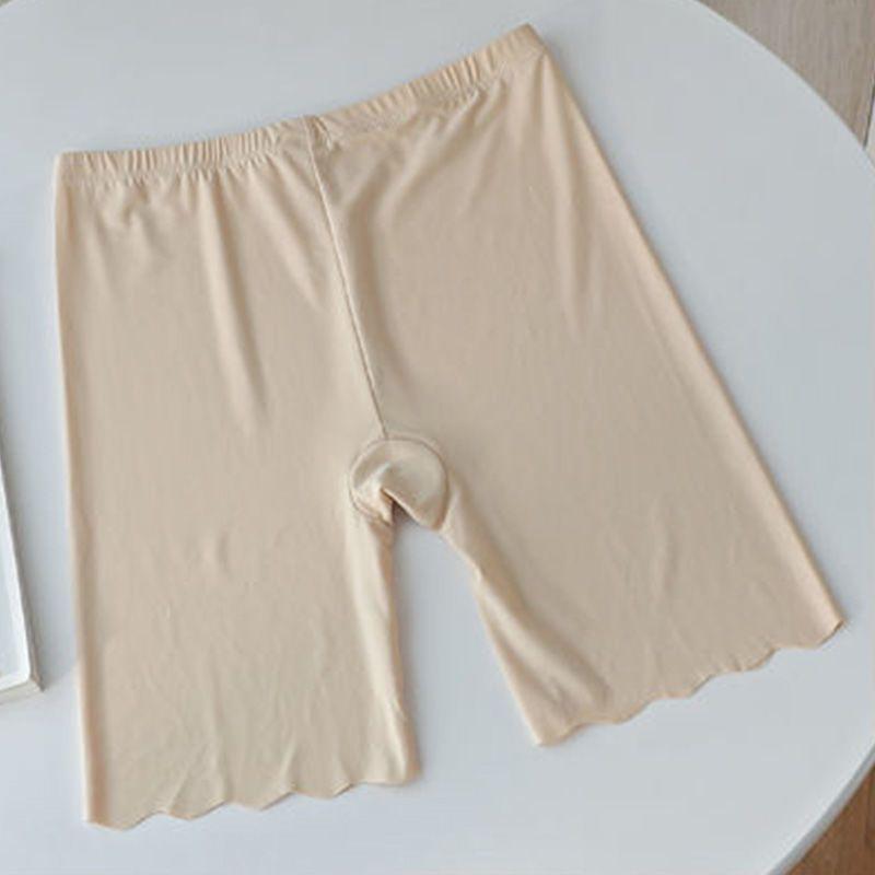 Ice Silk Women's Anti-Chafing Plus Size 2-in-1 Safety Capris