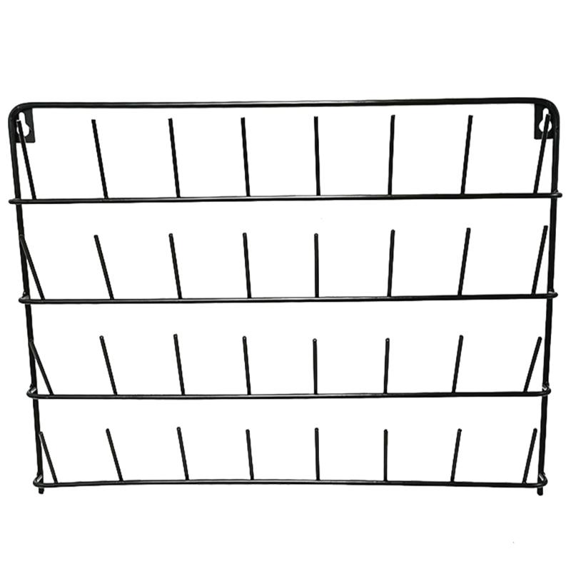

Space Saving Sewing Thread Rack Wall Mounted Metal Organizer for 32 Spools Practical Bobbin Holder with Hanging Hook