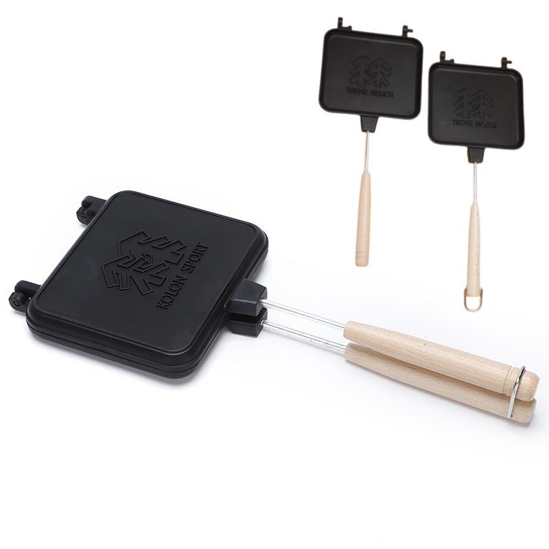 Non-stick dubbelsidig smörgåsgrill för frukost