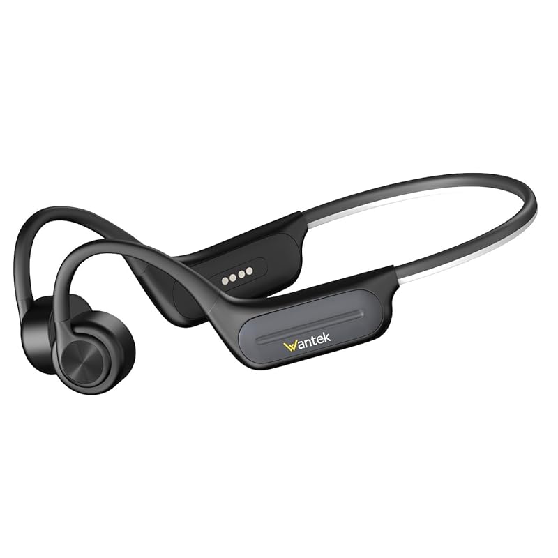 

Wantek bone conduction earphones Bluetooth 5.3 wireless Tips and tricks bluetooth open ear earphones Lightweight/IPX7 waterproof/11 hours continuous