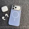 iPhone18PROMAX honeycomb mesh heat dissipation magnetic suction mobile phone case for Apple 17 lens holder protective case