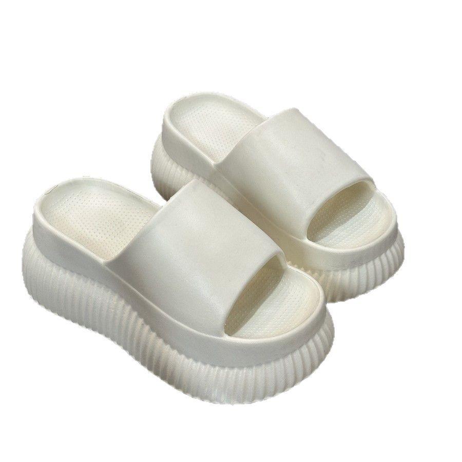 New summer thick-soled thick-heeled slippers, women's summer thick-soled seaside cool slippers
